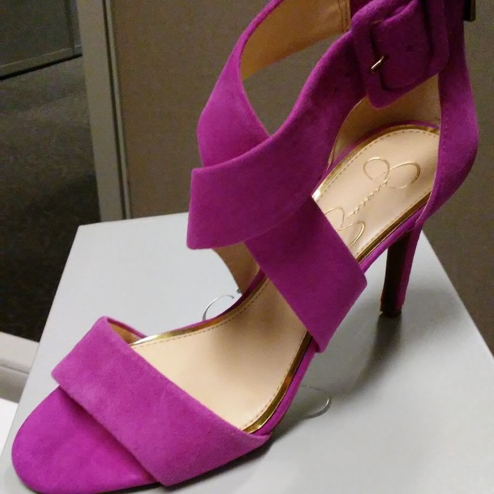 COPY - NEW Jessica Simpson Magenta Suede Heels LI…